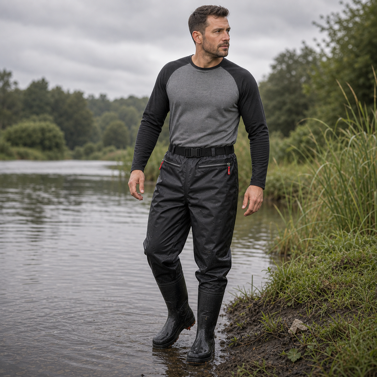 Lightweight Reinforced Nylon Waist Waders | Summer-Ready & Breathable