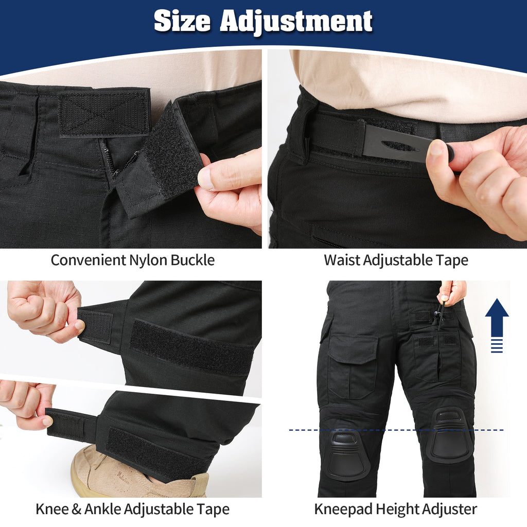 G3 Combat Trousers with Knee Pads Rip-Stop Tactical Trousers