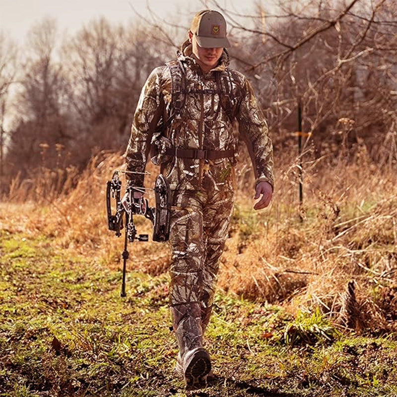 TWS Ultra Silent Hunting Suit Men's Water Resistant Softshell Clothes Camouflage Field Gear