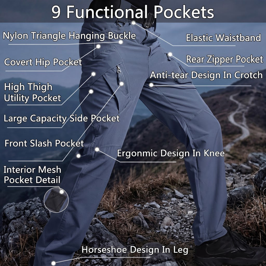 Archon IX9 Lightweight Quick Dry Stretch Trousers Grey
