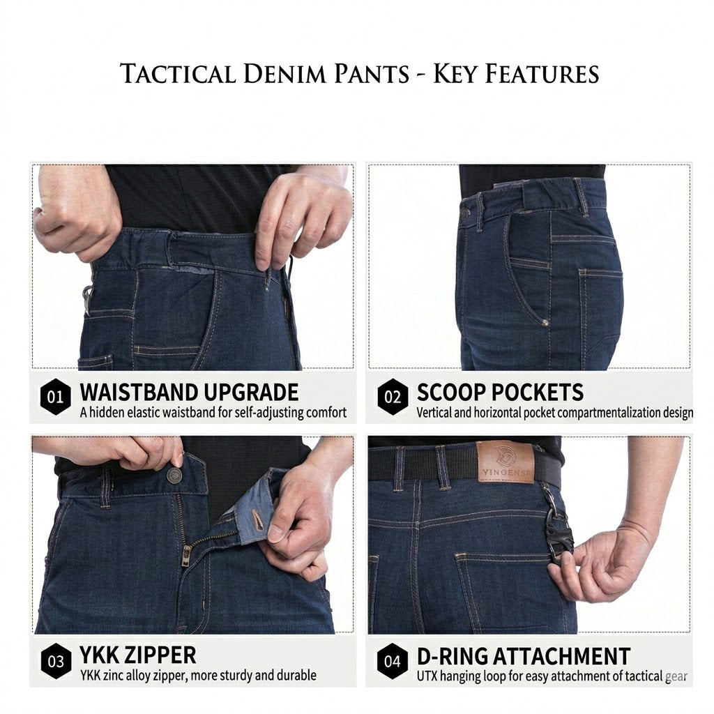 Archon Tactical Flex 4-Way Stretchy Denim Jeans