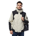 Hooded Colour-Block Coat