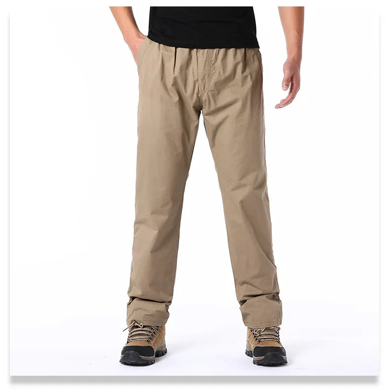 Cotton Cargo Trousers Elastic