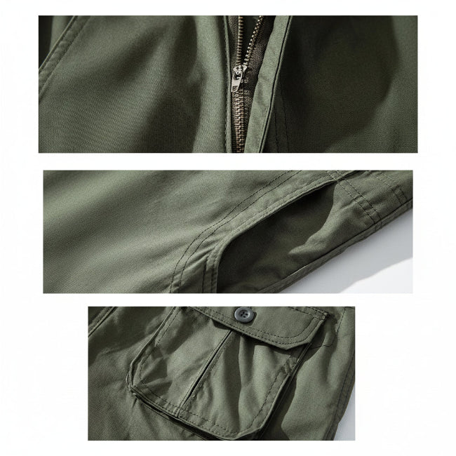 Sooliv Men's Cargo Knee Shorts – Cotton Fit