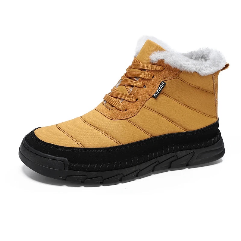 Winter Men's Boots Warm Plush