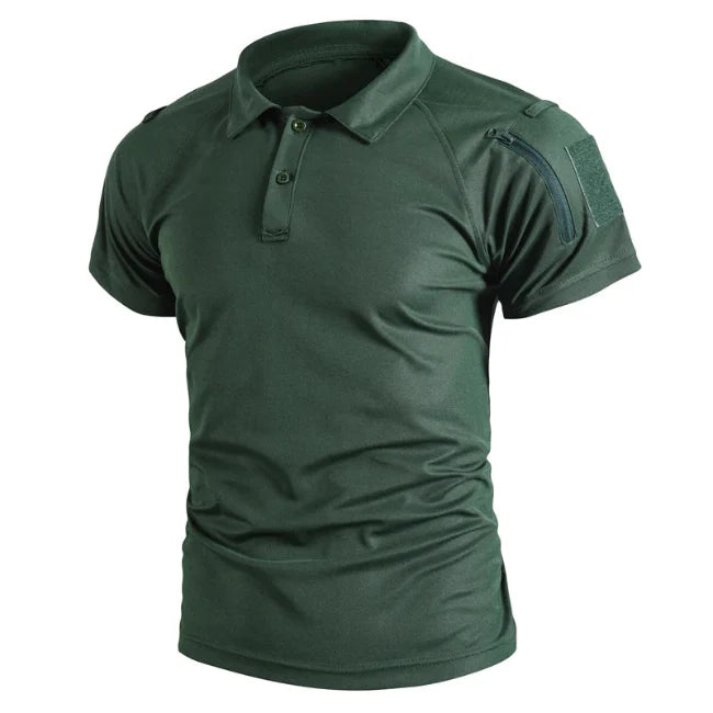 Men’s Lapel T-Shirt – Breathable Outdoor Top