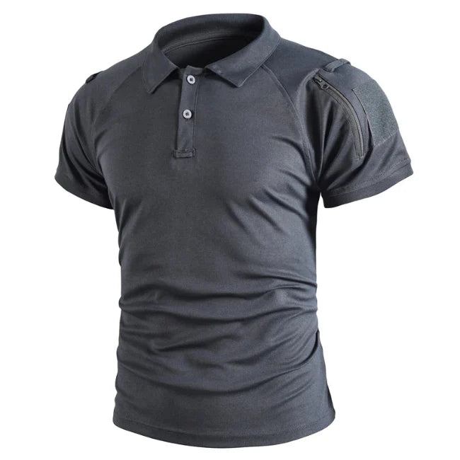 Men’s Lapel T-Shirt – Breathable Outdoor Top