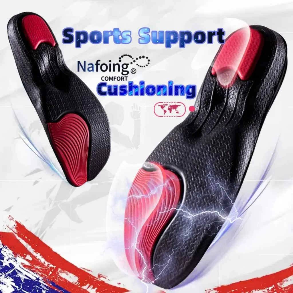 EVA Sports Shoes Palmilhas, Palmilha para Pés, Cestas de Absorção de Choque, Apoio do Arco, Inserções Ortopédicas, 2Pcs