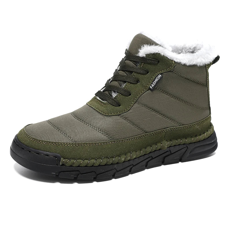 Winter Men's Boots Warm Plush