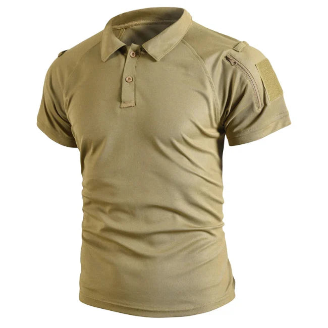 Men’s Lapel T-Shirt – Breathable Outdoor Top