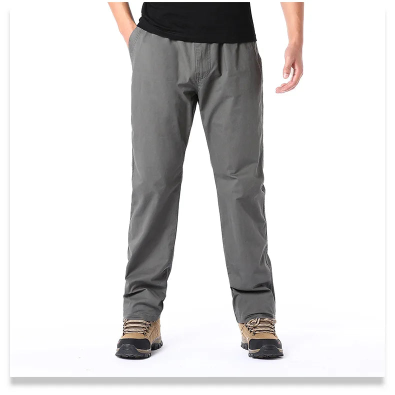 Cotton Cargo Trousers Elastic