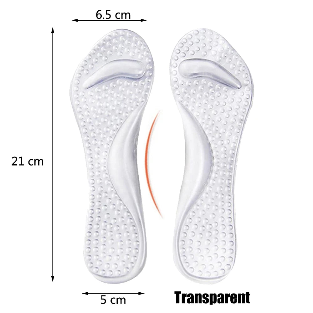 Silicone Arch Support Insoles for Women Shoes
