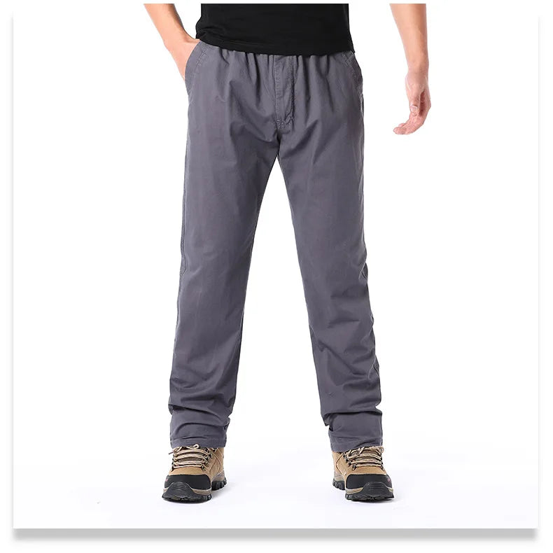 Cotton Cargo Trousers Elastic