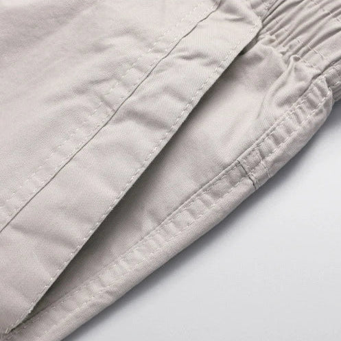 Cotton Cargo Trousers Elastic