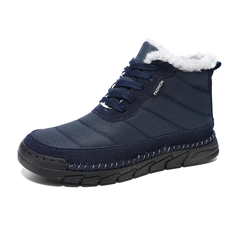 Winter Men's Boots Warm Plush