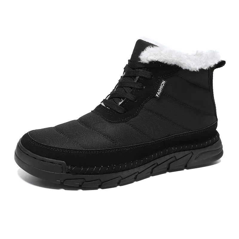 Winter Men's Boots Warm Plush