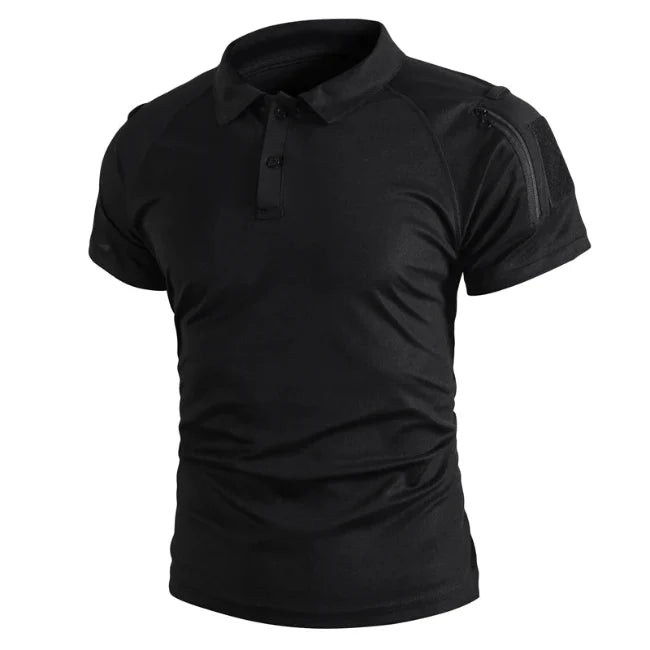 Men’s Lapel T-Shirt – Breathable Outdoor Top