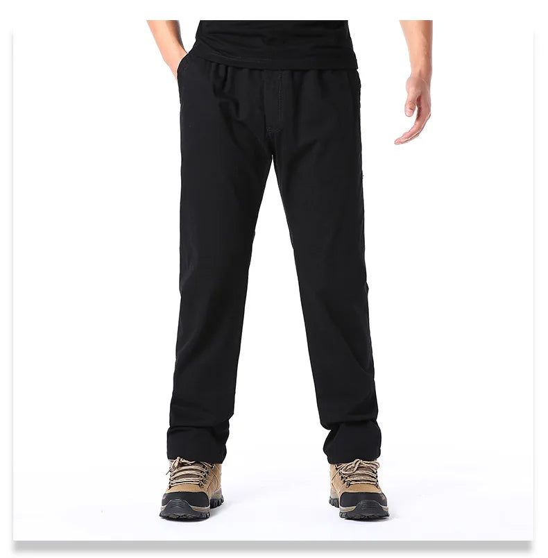 Cotton Cargo Trousers Elastic