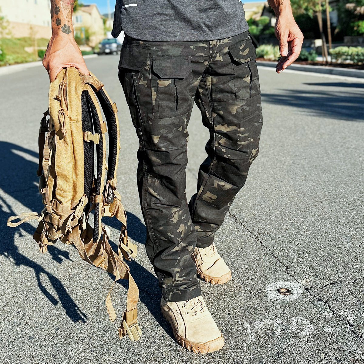 Archon IX8 Outdoor Waterproof Tactical Trousers Dark Camo