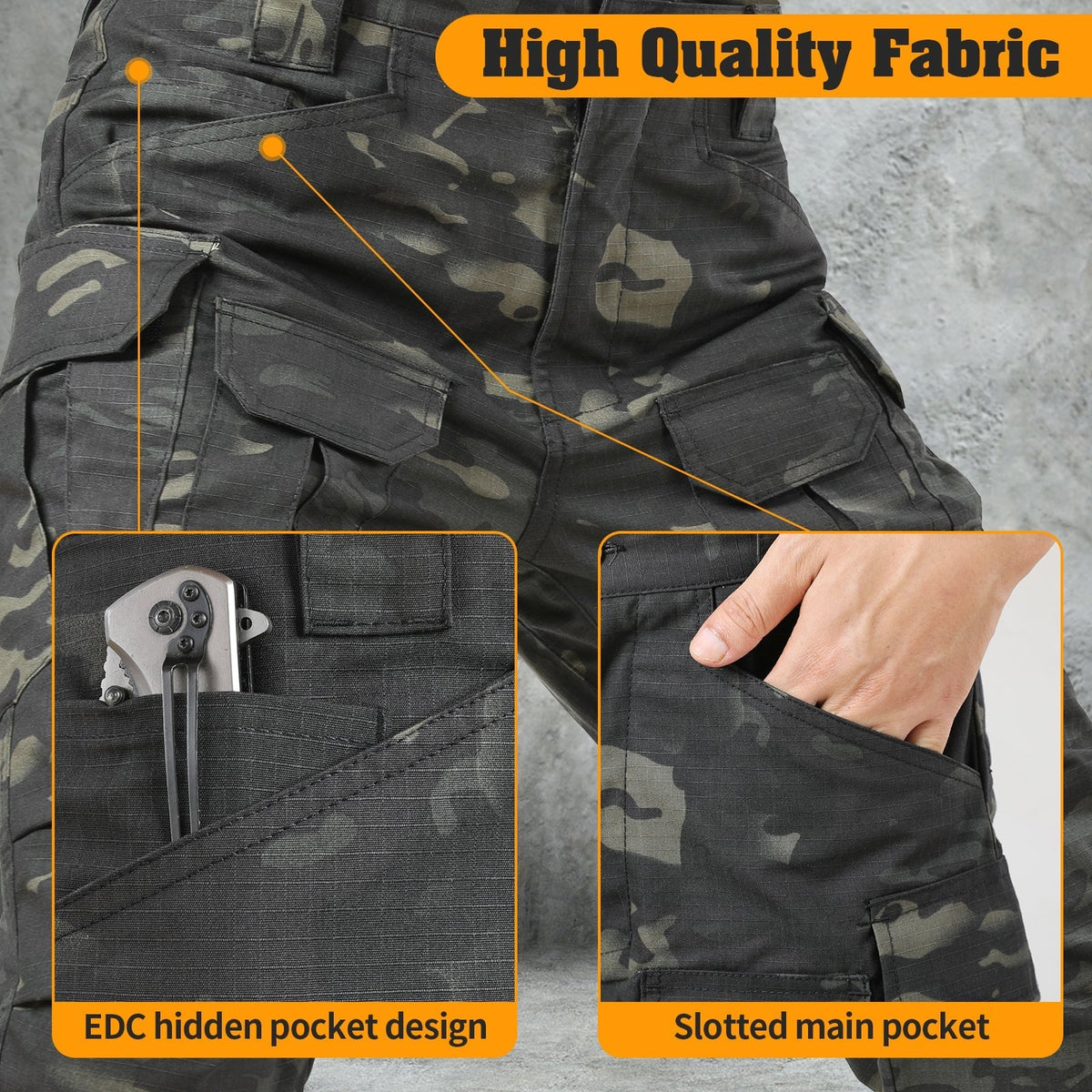 Archon IX8 Outdoor Waterproof Tactical Trousers Dark Camo